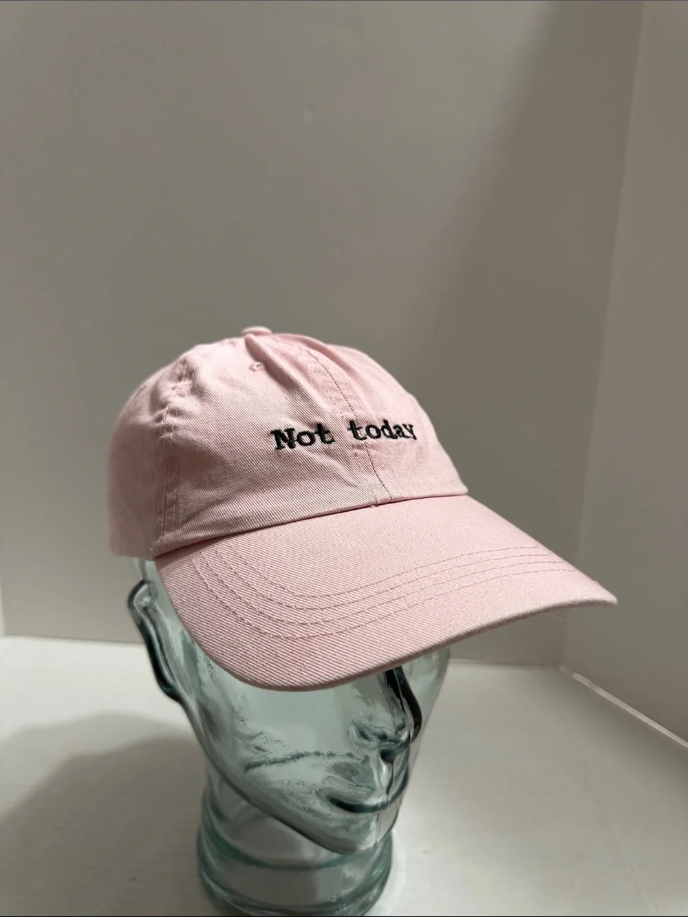 Not today Pink Kids Baseball Cap